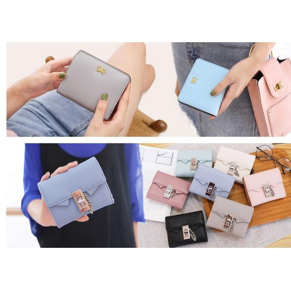 The new wallet female short paragraph Korean fashion simple lock women's purse
