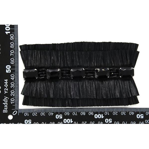 High - Grade Rhinestone Fashion Shoe Decoration 145*75mm Special Cloth Material