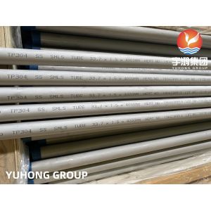 High Strength A213 TP304 Stainless Steel Seamless Heat Exchanger Tubes