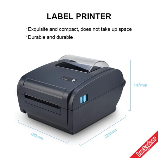 USB 110mm Barcode Label Printer CPCL TSPL 4 Inch Thermal Label Printer