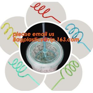 Plastic Crazy Drinking Straws,Wholesale Plastic Drink Straws,Colorful Crazy