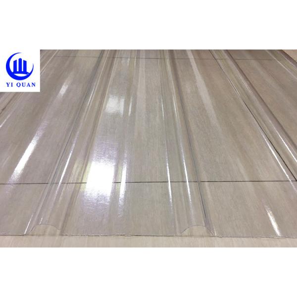 Buy Transparent Corrugated Clear Polycarbonate Roofing Sheets Wave Or Trapezoidal Type at wholesale prices