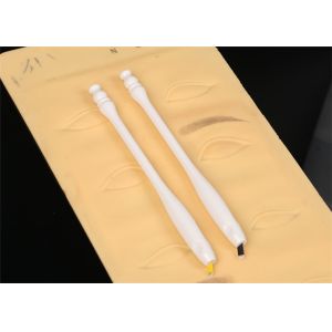 Quality Safety Semi Permanent Makeup Manual Pen With #18u Blade White for sale