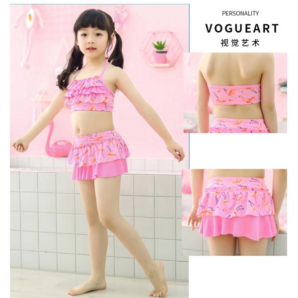 Baby Girls Two Pieces Bikini Set Swimwear Beach Swimsuit Swimming Suit for Children