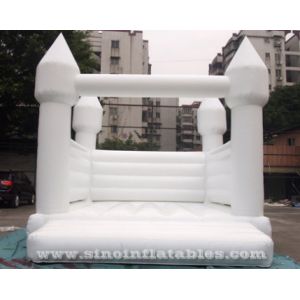 China 13'X13' Adults All White Wedding Bounce House With EN14960 Certified For Wedding Parties From China Inflatable Factory on sale