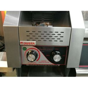 JUSTA Electric Conveyor Toaster Commercial Snack Bar Machine 150 - 180 Slices
