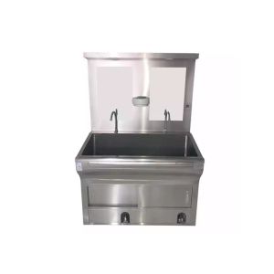 China Knee Touch Clean Room Equipments SS 304 Surgical Scrub Sink on sale