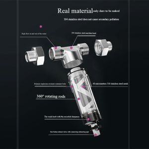 1 Stage Whole House Sediment Water Filter Household SS304 Large Flow