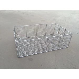 40x25cm Sterilization Baskets Stainless Steel Surgical Instruments Disinfection