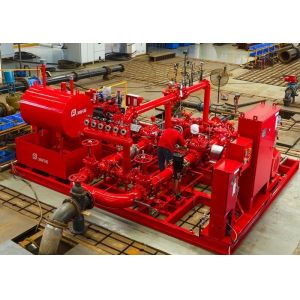 China 400GPM 100PSI Head Skid Mounted End Suction Fire Pump on sale