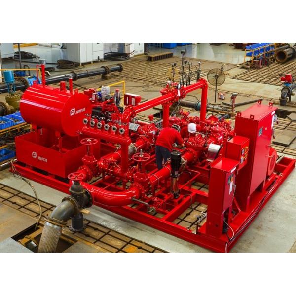 Buy 400GPM 100PSI Head Skid Mounted End Suction Fire Pump at wholesale prices