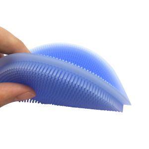 Flexible Bristles Silicone Kitchen Brush Sponge Reach Almost Any Corner