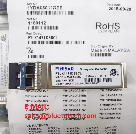 Buy FINISAR FTLX1471D3BCL SFP+ 10Gb/s 1310nm 10km Optical Transceiver at wholesale prices