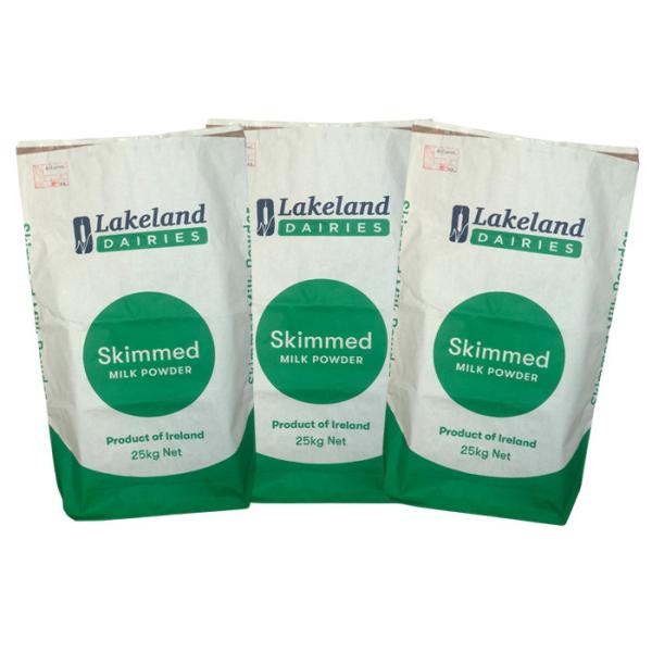 Milk Powder Pasted Multiwall Paper Bags Food Grade 20kg 25kg