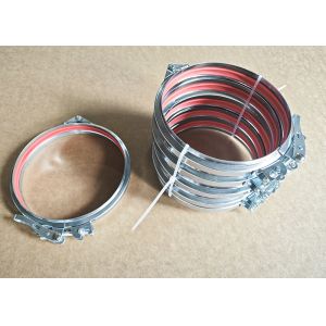 China Adjustable Stainless Heavy Duty Steel Pipe Clamps 140mm on sale