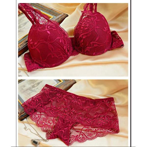 Factory Wholesale Sexy Underwire Elastic Lace Strap Adjustable Bra Sets