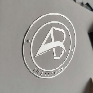 Electroplated Metal Letter Perfume Bottle Label Gold Nickel Embossed Candle