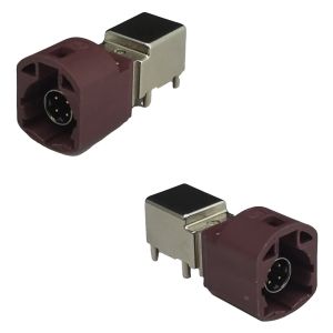 China FAKRA HSD Connector Right Angle PCB Mount For Automotive Applications on sale