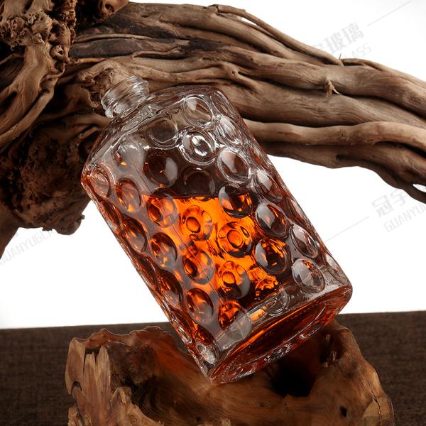 Custom Logo Acceptable Concave And Convex Glass Bottle at Direct Chinese for Decorative