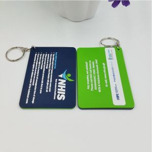 Quality Personalized Company Advertisement Gift Tags Labels For Soft PVC Keychain for sale