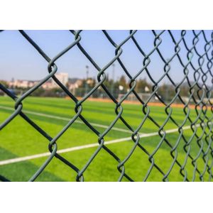 China Vinyl Coated 50mm×50mm Chain Metal Fence Link Fabric Security on sale
