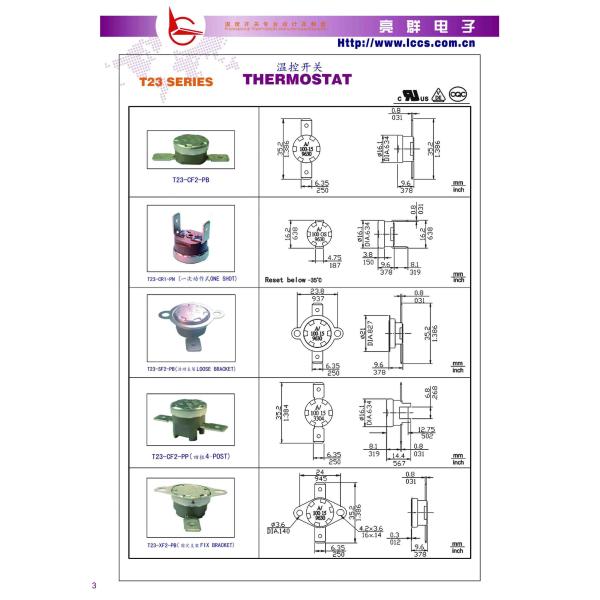 T23 Model Thermostat(PPS)