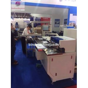 Twin ring wire inserting machine inline hole punching PBW580 for calendar