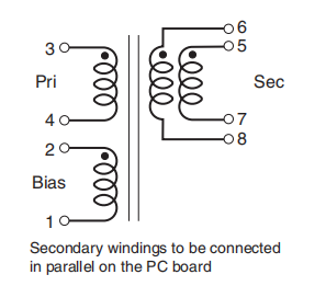 Shareway ep10 Signal Flyback Transformer For PoE C1587-AL/C1588-AL Tin-Silver Termination