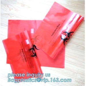 Clinical Waste Bag, Heavy Duty Sacks, PE biohazard eco bag, PE disposable Lab