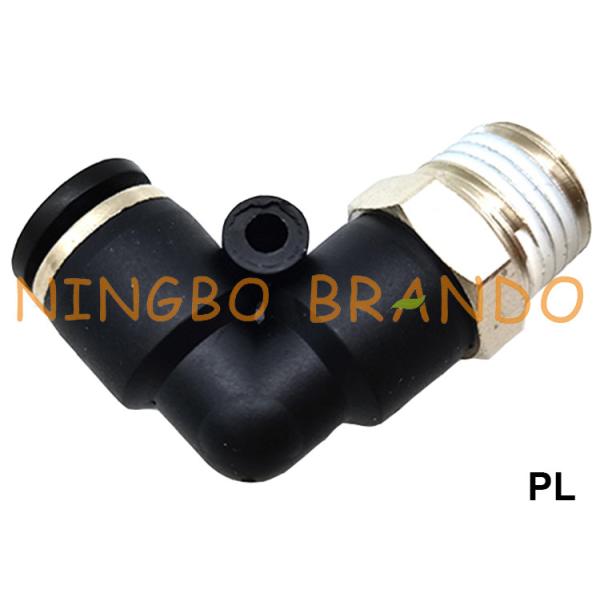 Buy PL 90 Degree Male Elbow Push In Pneumatic Hose Fitting 1/8" 1/4" 3/8" 1/2" at wholesale prices