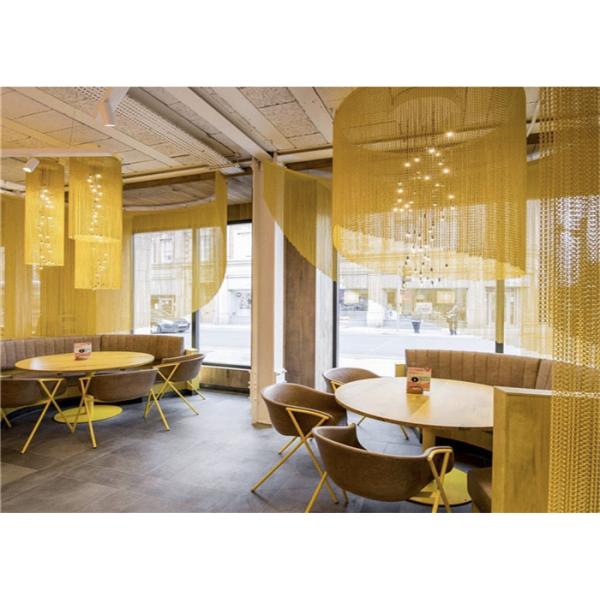 Anodized Aluminium Chain Fly Screen Gunmetal 90x210cm For Partition