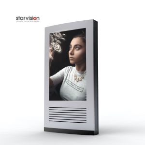 Weather Proof IP65 Outdoor Digital Totem Advertising Kiosk Display