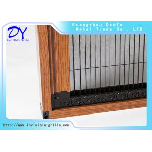 250cm Pleated Mesh Folding Screen Door With Fabric