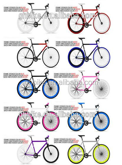 700C Deep Rim Fixed Gear Bike with Aluminum Alloy Frame and OEM Fixie Bicycle Sale
