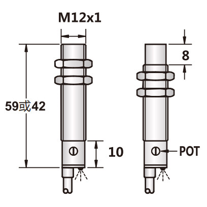 SR-SC-C12 DC Capacitive Proximity Switch Sensor Direct outlet type