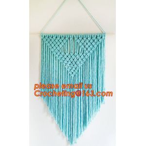MACRAME FOLDABLE SCREEN, MACRAME WALL HANGING, MACRAME WALL HANGING, MACRAME