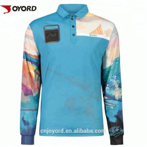 Quality Tournament Custom Fishing Jerseys SGS Certification UPF &gt;50 Stain Resistant for sale