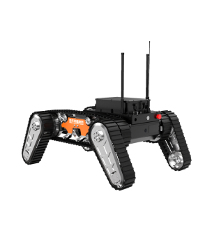 Double Swing Arm Tracked Robot Chassis 4.9M Extend Length 1.9m/s Speed