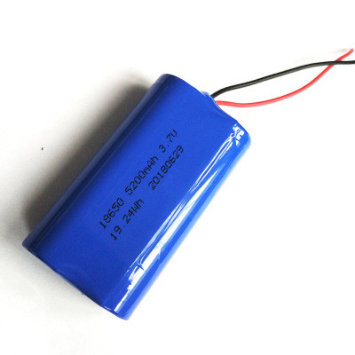 5200mAh 3.7 V 18650 Custom Rechargeable Liion Battery Pack
