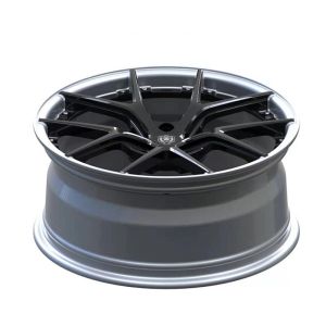 Custom Finish with Chrome Lip 2pc custom finish chrome forged wheels for sale