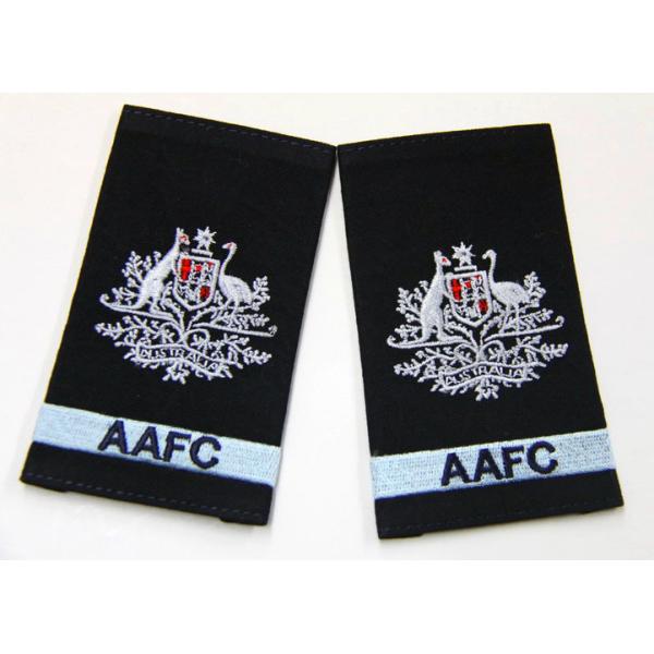 Buy Handmade Custom Embroidered Patches PVC Backing shoulder patches at wholesale prices