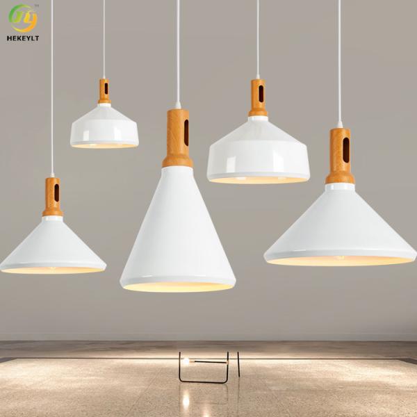 Buy E26 Aluminum Wood Modern Pendant Light For Hotel Living Room at wholesale prices