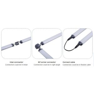 3W IP20 Undermount LED Cabinet Lights Aluminum PMMA Point Touch