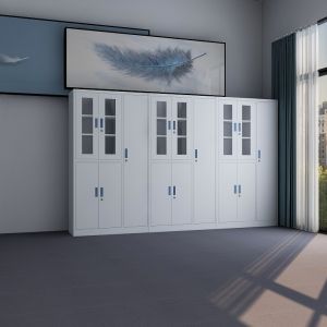 1 Year Warranty Steel Glass Door Metal Cabinet RAL Color