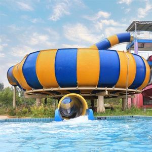 4-Person Big Water Park Slide Equipment for Adults