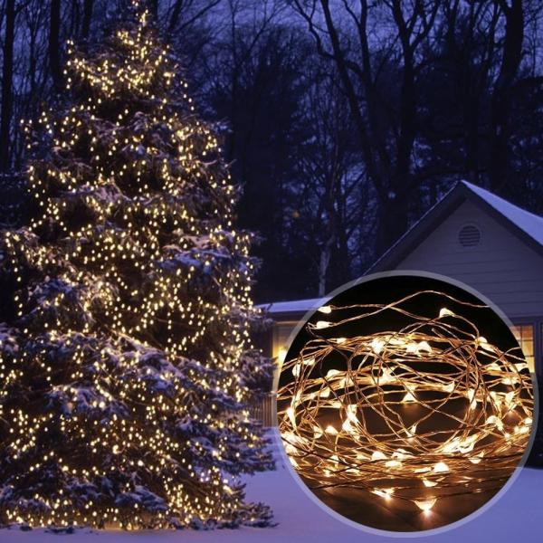 Orange Halloween Decor Solar String Lights IP65 For Patio Tree Xmas Yard Decoration