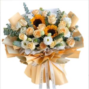 Flower wrapping paper, waterproof thickened flower wrapping paper, double-sided