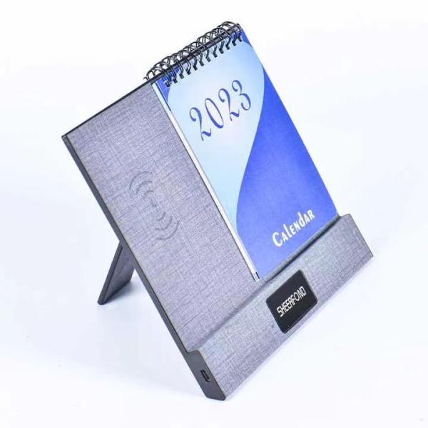 Buy 2024 Creative Wireless Charging Calendar Multifunctional PU Leather at wholesale prices