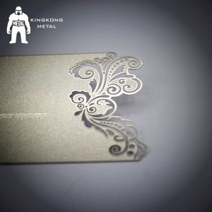 Credit Logo Printing Metal Mirror Business Card Etch Engrave Crafted Rectangle