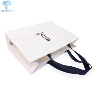OEM ODM White Glossy Gift Bags